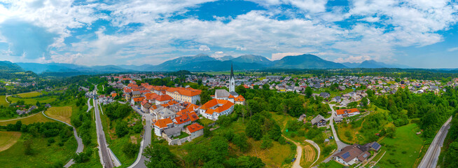 Sticker - Aerial view of Slovenian town Radovljica