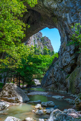 Sticker - Natural landscape of Vratna gates in Serbia