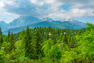 Landscape of Velika Planina in Slovenia