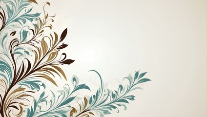 Sticker - abstract background with ornament