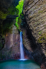 Sticker - View of Kozjak waterfall in Slovenia