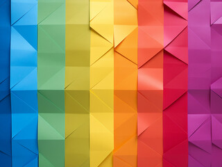 Wall Mural - LGBTQ pride shines through the vibrant hues and clean lines
