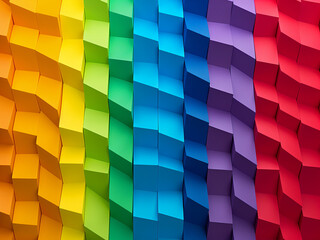 Wall Mural - Geometric patterns converge, offering ample space for creative designs
