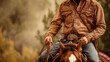  cowboy riding a horse.