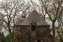 Mary Queen Of Scots' Bath House On The Boundary Walls Of The Palace Of Holyrood House In Edinburgh, Scotland