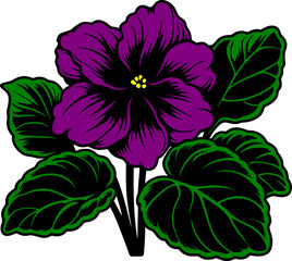 Sticker - African Violet