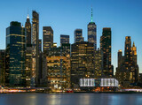 Fototapeta  - Panorama new york city at night