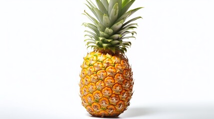 Wall Mural - Pineapple isolated on white background