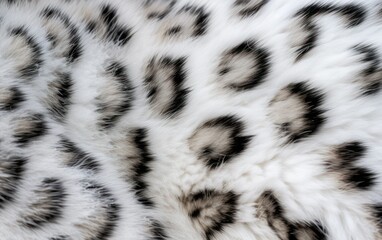 close-up of leopard print fur texture