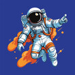 clipart astronaut flying in space
