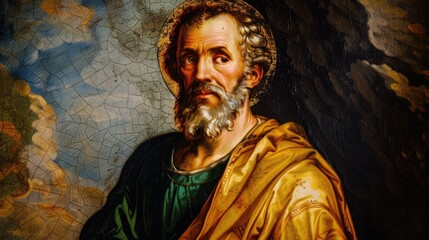  Saint Peter, apostle a foundational figure in early christianity and a central figure in catholic tradition