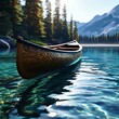 a canoe captured in superior quality