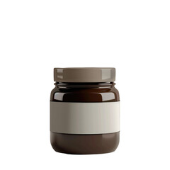 Wall Mural - A jar of chocolate spreader on a Transparent Background