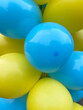 many colorful vivid balloons for holiday birthday background, Balloons for a party, Birthday