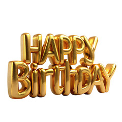 golden sparkles happy birthday transparent background