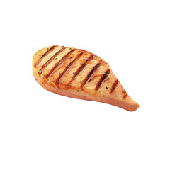 Wall Mural - Grilled chicken breast on a Transparent Background