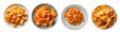potato chips, french fries isolated on a transparent PNG background, white background , Generative Ai