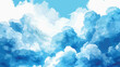 Blue abstract clouds background