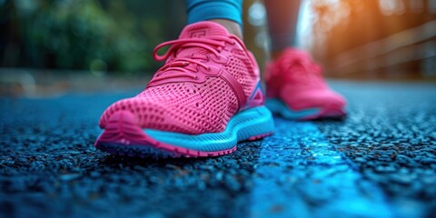 Stepping Into Empowerment: Close-Up of Runners Shoes