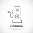 Electric Charging isolated on white background. Vector Charging icon.