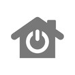 Smart home vector icon. House internet assistant symbol.