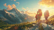 © EmmaStock - Travel lovers seek adventure and new experiences standing on beautiful natural viewpoints.