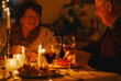 © Jelena - Old smiling couple in romantic evening atmosphere