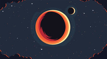 Check Out Flat Design Of Moon Eclipse Flat Vector Isolated