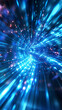 High speed transmission in abstract style. High speed motion blur, data flow in encrypted style