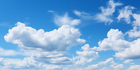 Wall Mural - blue sky with white cloud background. white cloud with blue sky background.