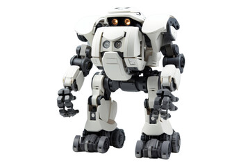 Poster - Robot to help the disabled.Isolated on transparent background.