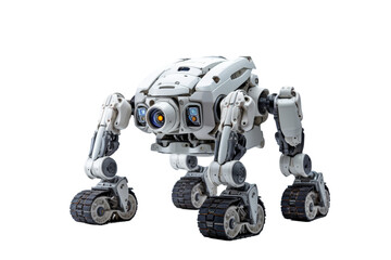 Poster - Robot to help the disabled.Isolated on transparent background.