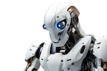Poster - Robot to help the disabled.Isolated on transparent background.