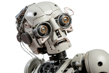 Poster - Robot to help the disabled.Isolated on transparent background.