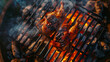 grilled chicken on the grill. AI generated
