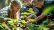 © Keitma - Students learning outdoors in forest, hands-on activities such as environmental science experiments, benefits of outdoor education in fostering connection to natural world and experiential learning