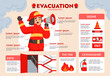 © Macrovector - Evacuation infographics in flat design
