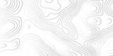 Fototapeta Do przedpokoju - Topographic map curves geographic line map pattern .panorama view gray color wave curve lines .geographic mountain relief abstract grid .the concept map of a conditional geography map background .
