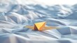 Solitary Gold Origami Plane Ascending Above Silver Counterparts Embodying and Relentless Pursuit of Growth Generative ai