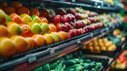 Wall Mural - Food supermarket retail store market fruit