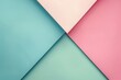 Simple yet elegant wallpaper with geometric shapes in pastel blue and pink, highlighted with soft green, featuring flat colors and low contrast, in a geometric shapes style.