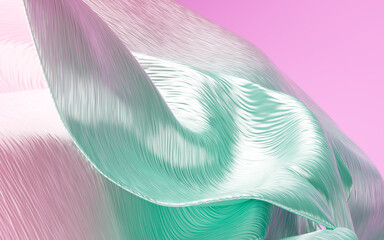 Poster - Abstract curves wallpaper, graphic design, 3d rendering.