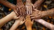 Unity in Diversity: Hands of Different Generations and Ethnicities Coming Together