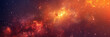 red nebula star space background, red smoke wave background, dark purple galaxy  background with red and orange gradient, banner, copy space