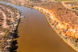 Fototapeta Most - D Murray river course no sky