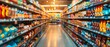 Inflation Echoes in Aisle Shelves: The Retail Rhythm. Concept Retail Trends, Consumer Behavior, Economic Impact, Supply Chain Challenges, Price Fluctuations