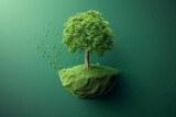Fototapeta  - Ecological earth day and tree day concept.