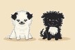 miniature black dog image vector free clipart illustration