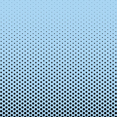 Poster - Light Blue Background Black Dots