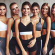 © EVISUAL - Workout Buddies: Celebrating Fitness Goals with Smiles. generative AI